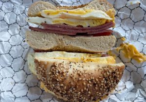 Jersey Girl Bagels Taylor Ham, Egg & Cheese